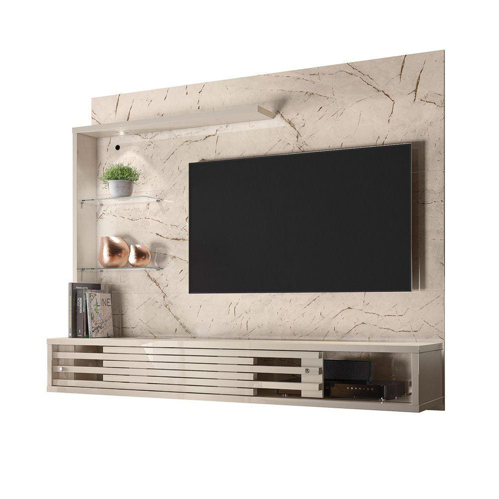 Painel Bancada Para Tv Até 50`` Led 2 Portas Suspensa Frizz Select Cta Of Wh - Madetec
