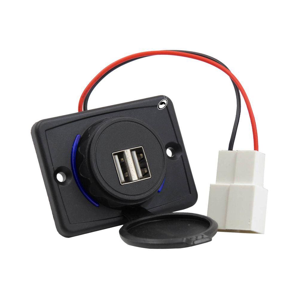 Carregador Tomada USB Dupla Automotivo Orbe 9V a 36V Entrada 1A 5V Saída Carro Van Ônibus Caminhão