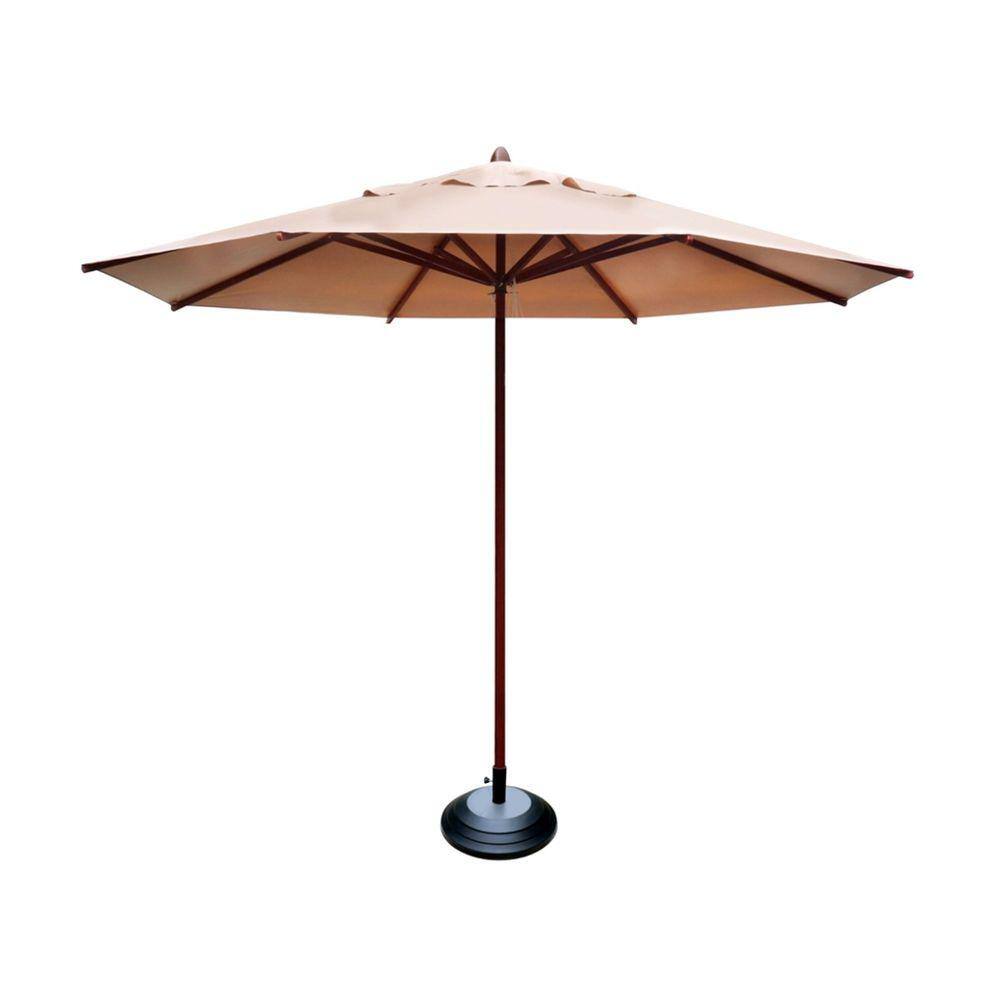 Ombrelone Guarda Sol Piscina Casa Praia Base Preto 240cm