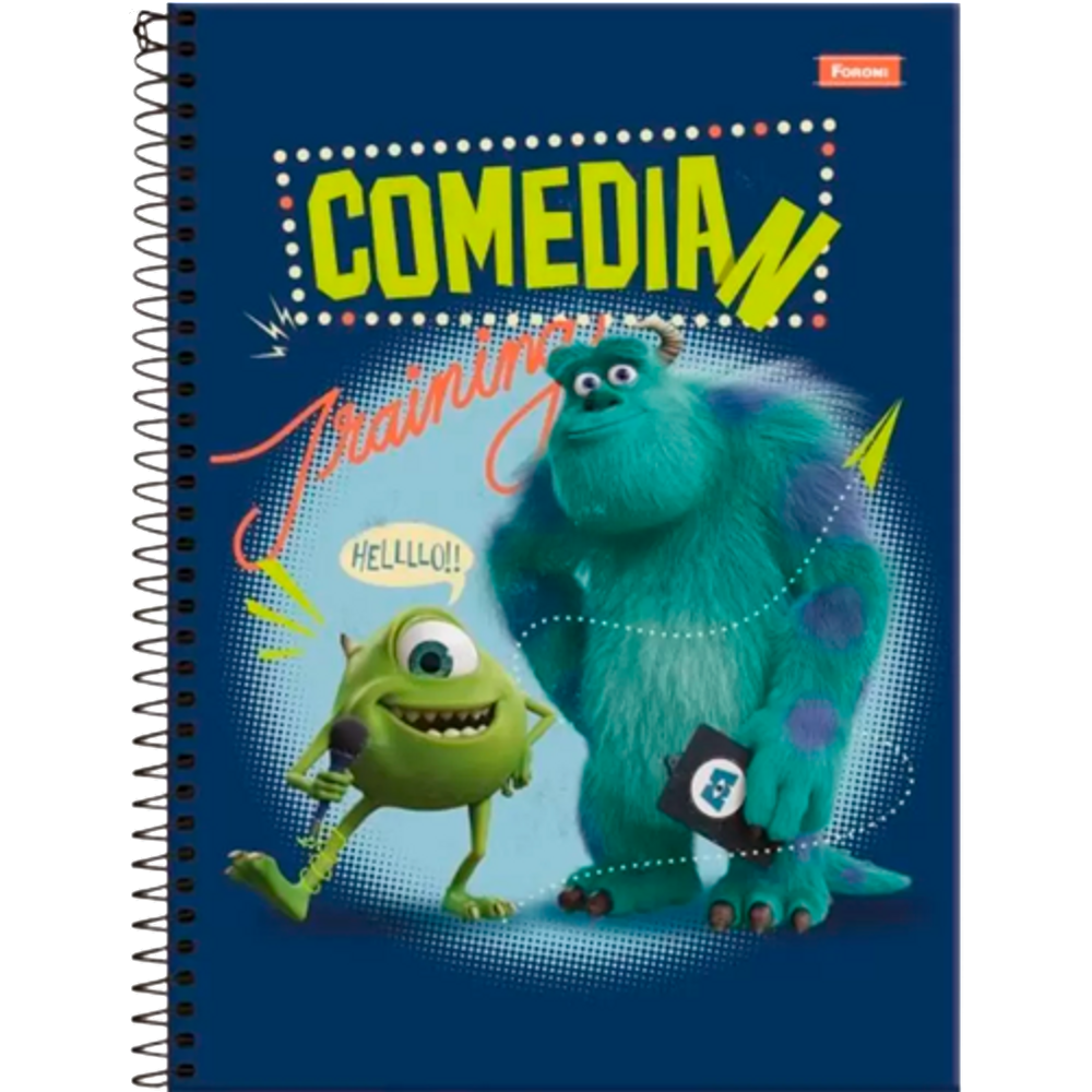 Caderno Universitário 1 Matéria Foroni Monstros SA Comedian