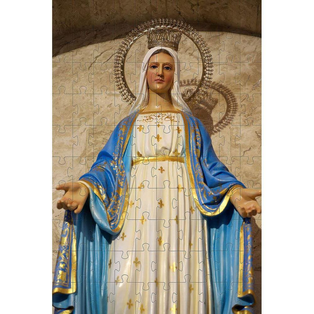 Kit 2 Quebra-Cabeças Religiosos Mãe De Deus De 60 Peças