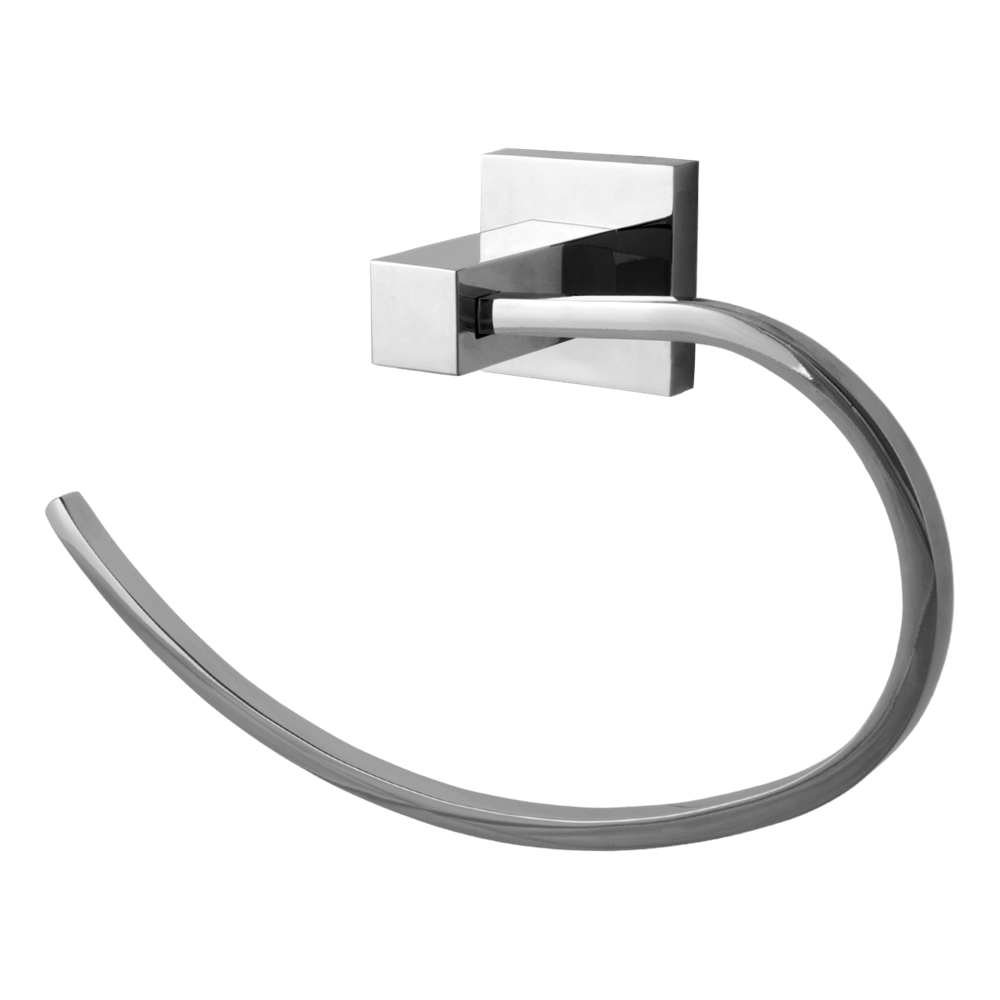 Porta Toalha De Rosto Argola Vogue Luxo Aço Inox Cromado