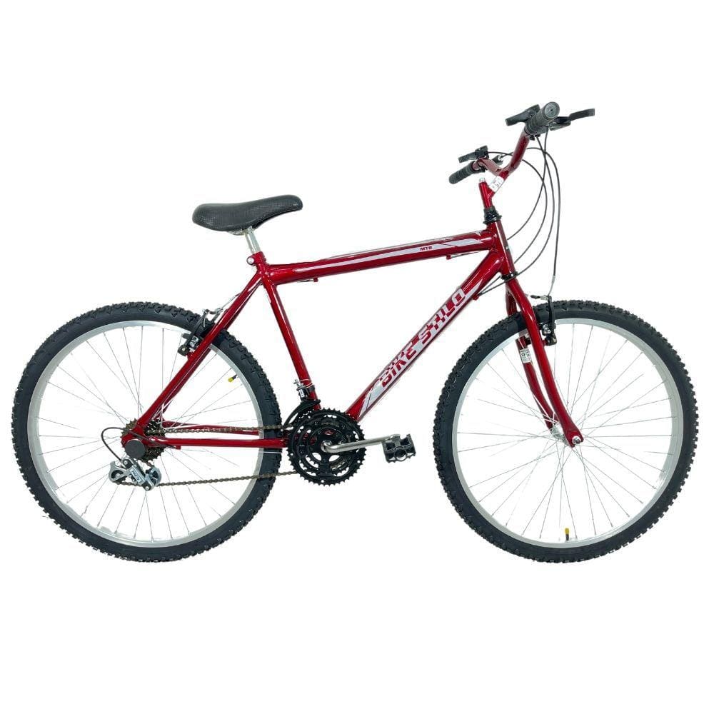 Bicicleta Passeio 18 Marchas Aro 26 Masculina Vermelho