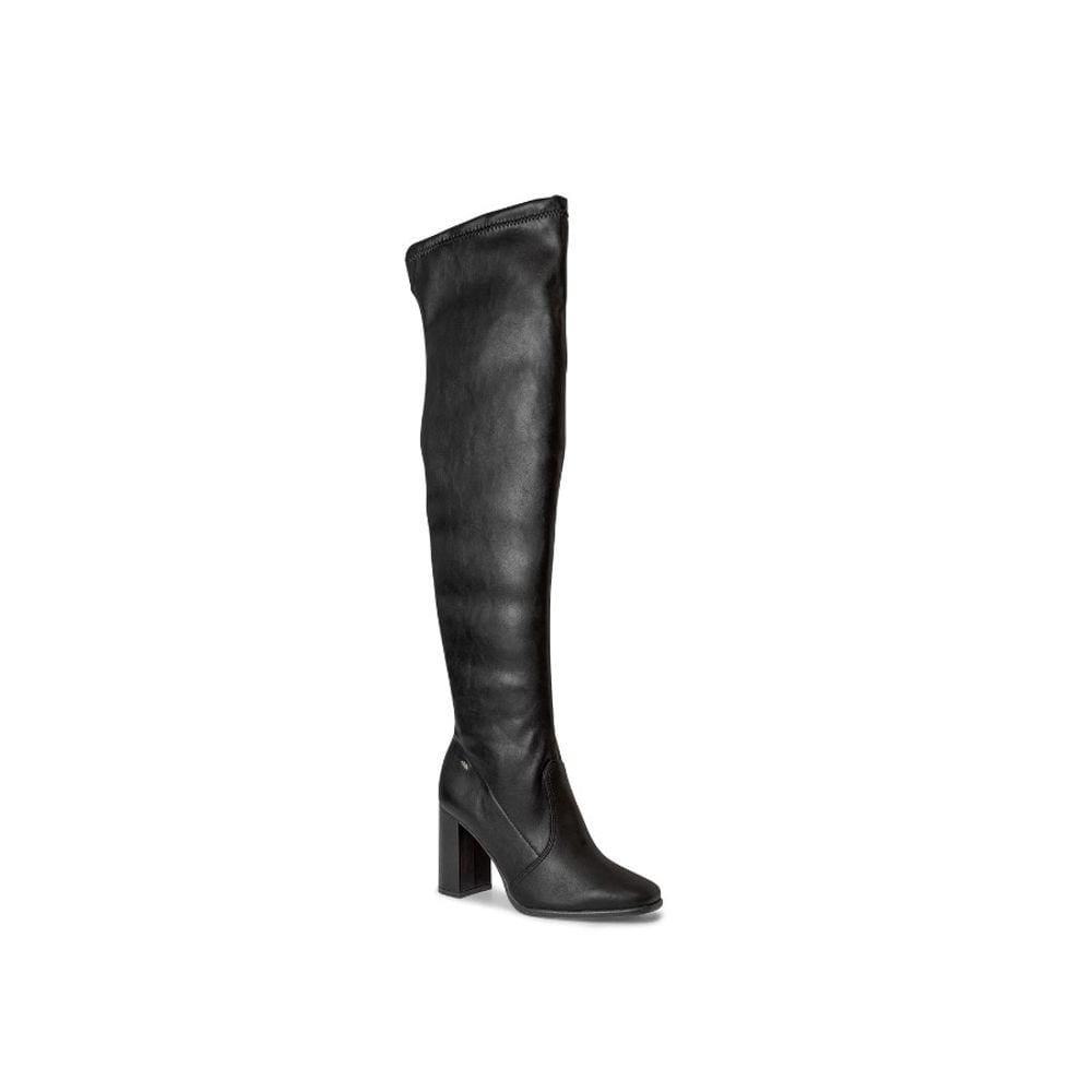 Bota over the knee store florentina salto grosso preta