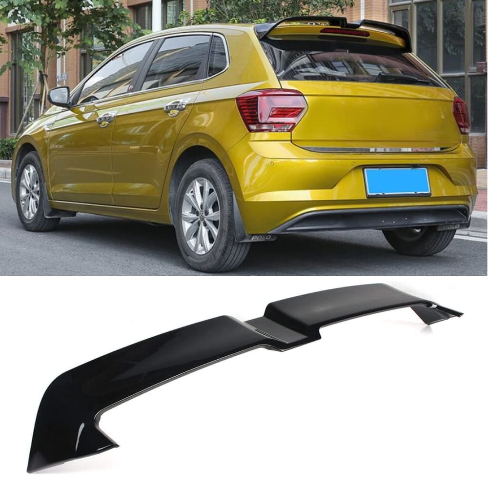 Spoiler Aerofólio Traseiro Volkswagen Polo Mk6 Black Piano