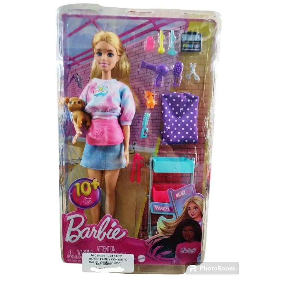 Barbie Family Conjunto Malibu Cabelereira