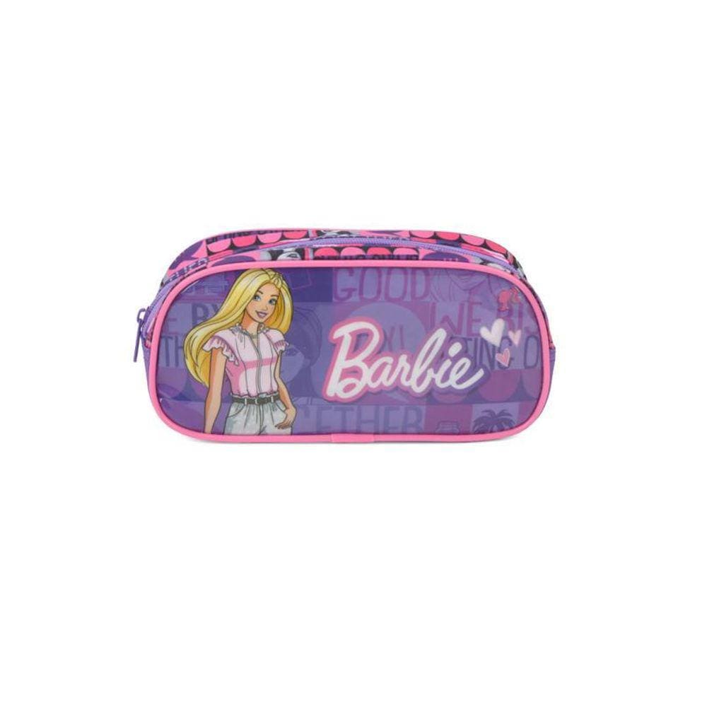 Estojo Escolar Barbie Fashion Violeta - Luxcel
