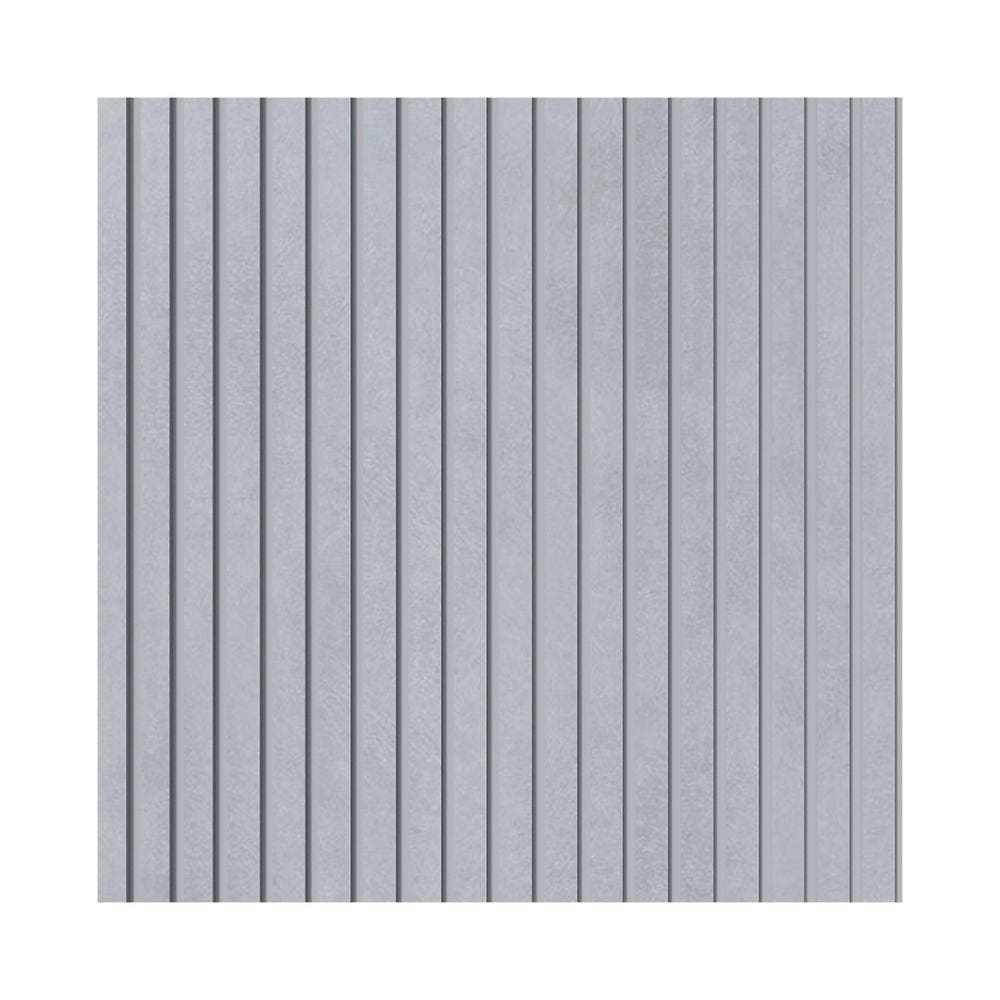 Painel Ripado Eva Laminado Autocolante 10cm Urban White Metro