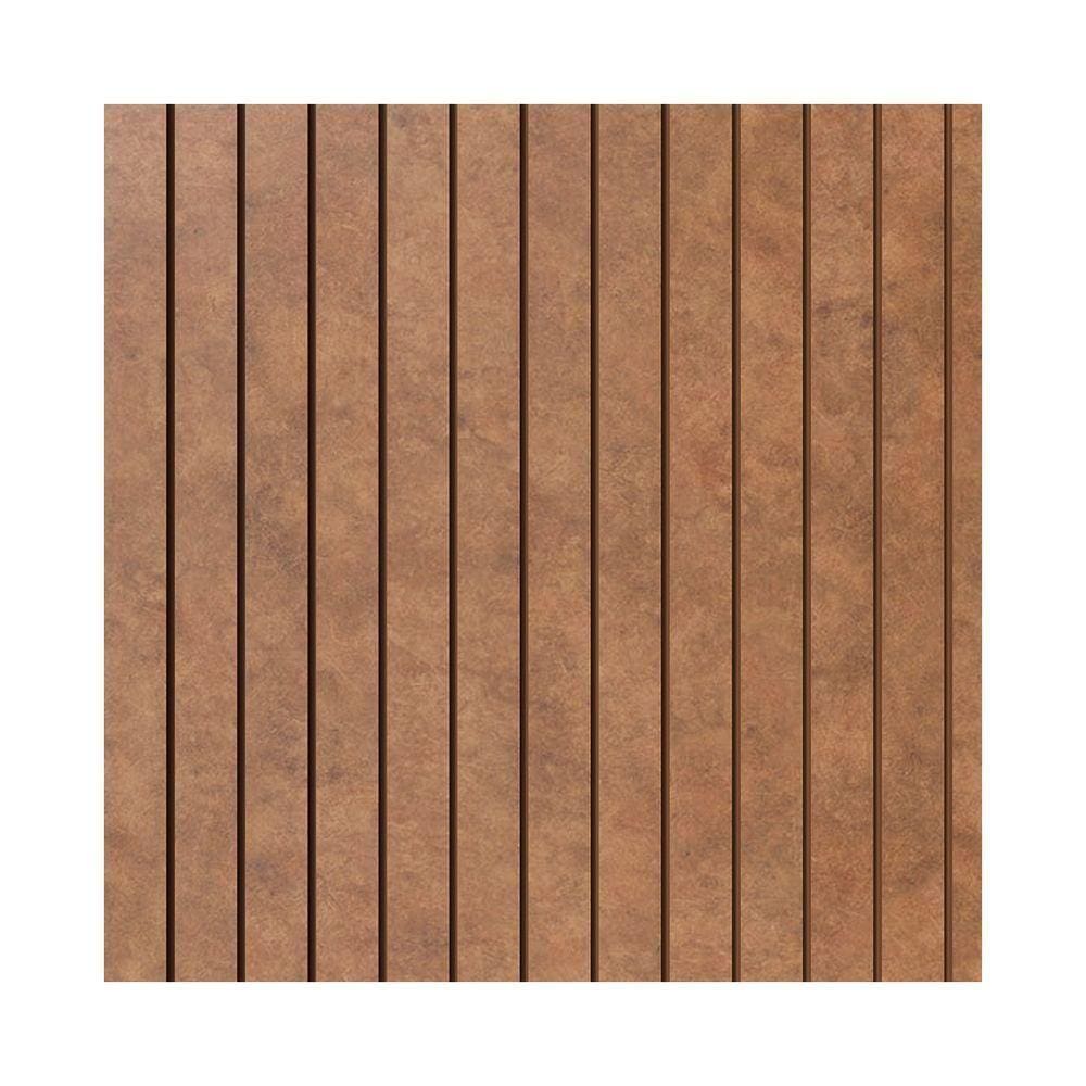Painel Ripado Eva Laminado Autocolante 10cm Urban Plus Metro M² Bronze Com Textura Amadeirado
