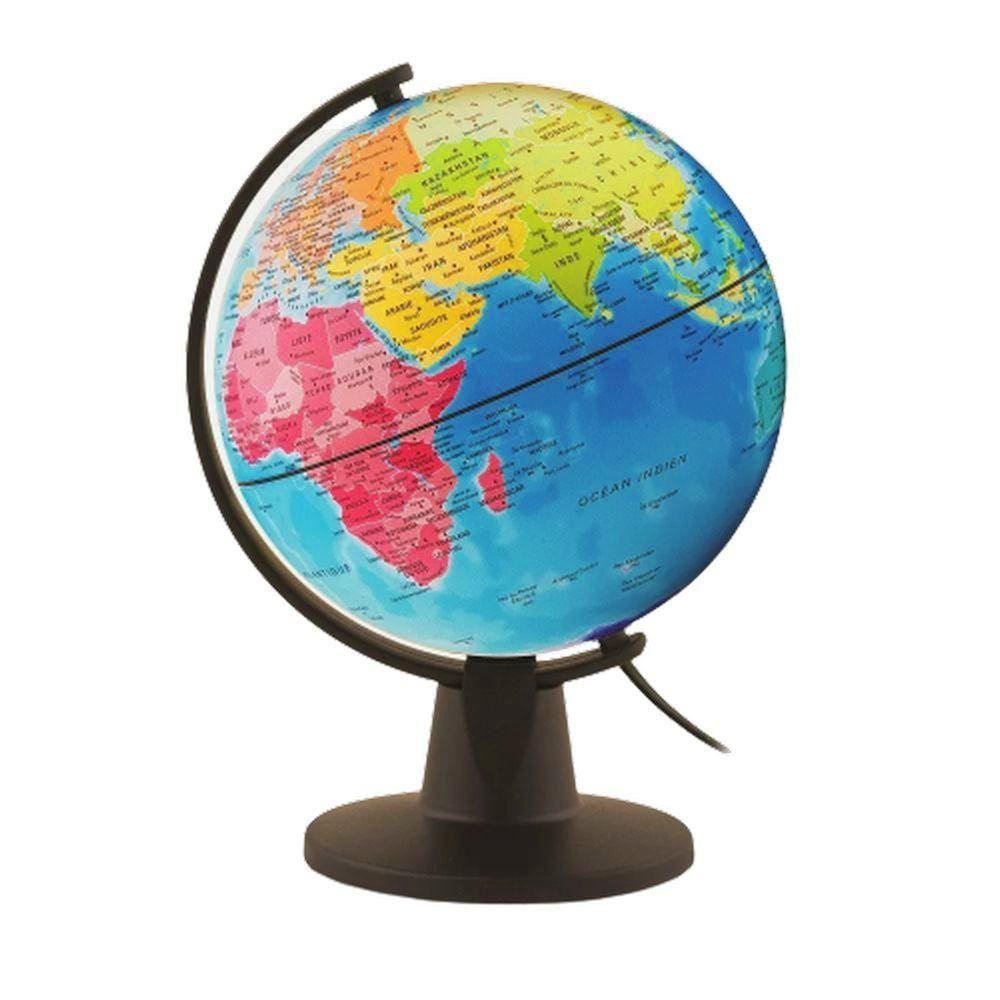 Globo Terrestre 25cm C/ Iluminação LED USB N239551-6 -QiuQiu