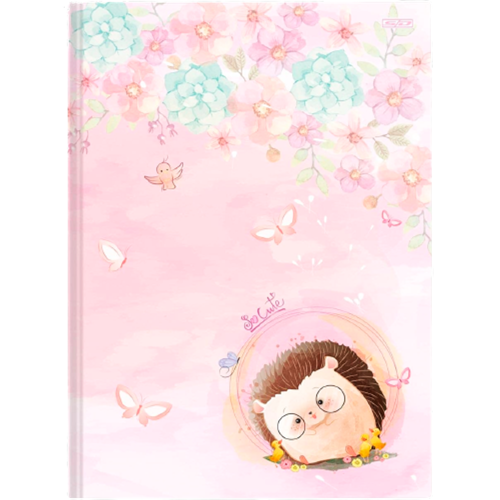 Caderno Brochurão 80 Folhas São Domingos So Cute Rosa