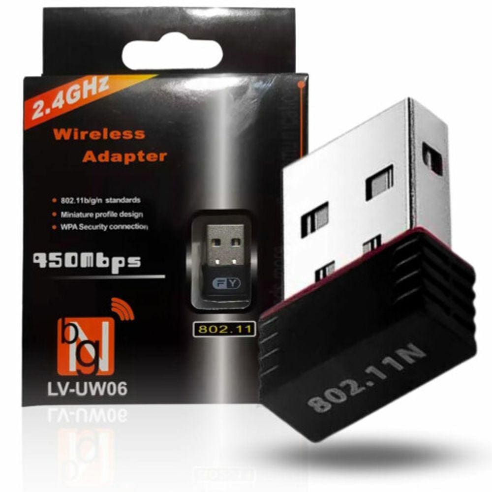 Adaptador Wireless Usb Wifi 150Mbps - Uw06