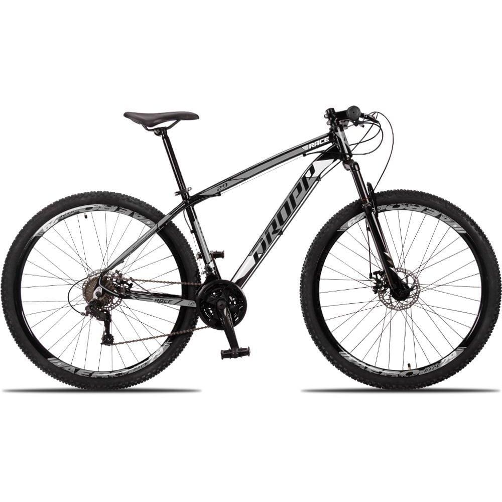 Bicicleta Dropp Race Disc M Aro 29 Susp. Dianteira 24 Marchas - Preto/cinza