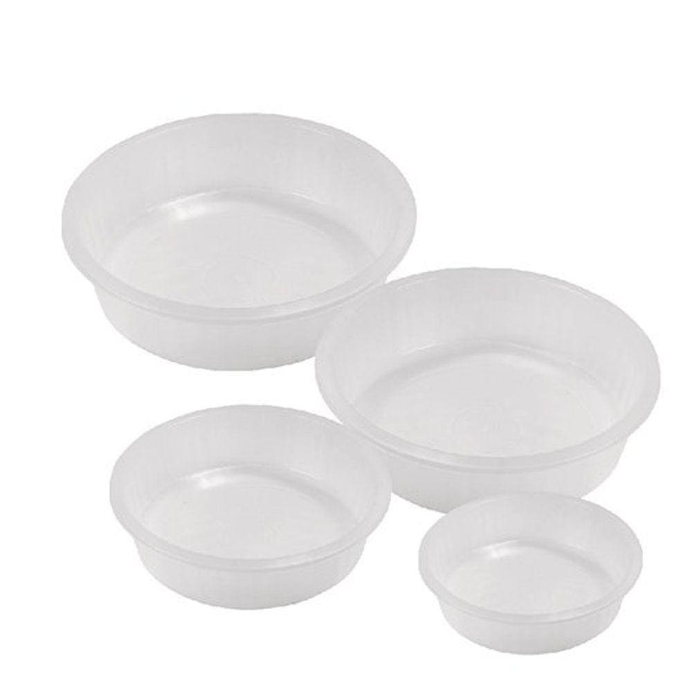 Kit de Bacias Plásticas 4 Peças Transparente Arqplast