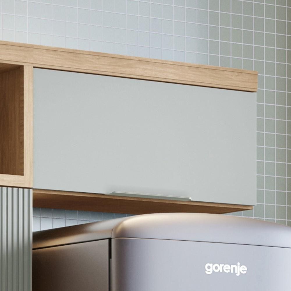 Armário Aéreo Marquesa Nesher MDF com 1 Porta Basculante Nature Verde