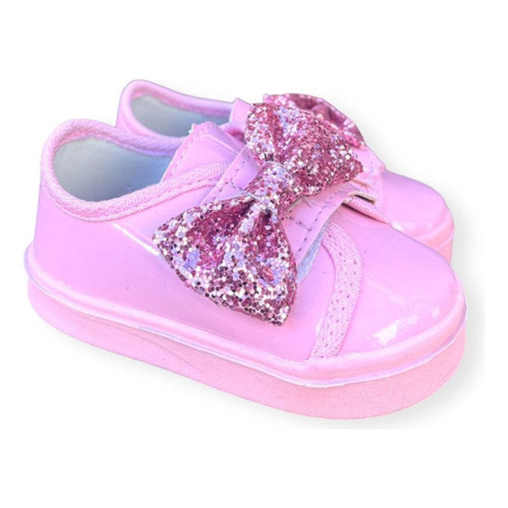 Tenis Infantil Feminino Bebe Baby Love Confortável Ref Bb14