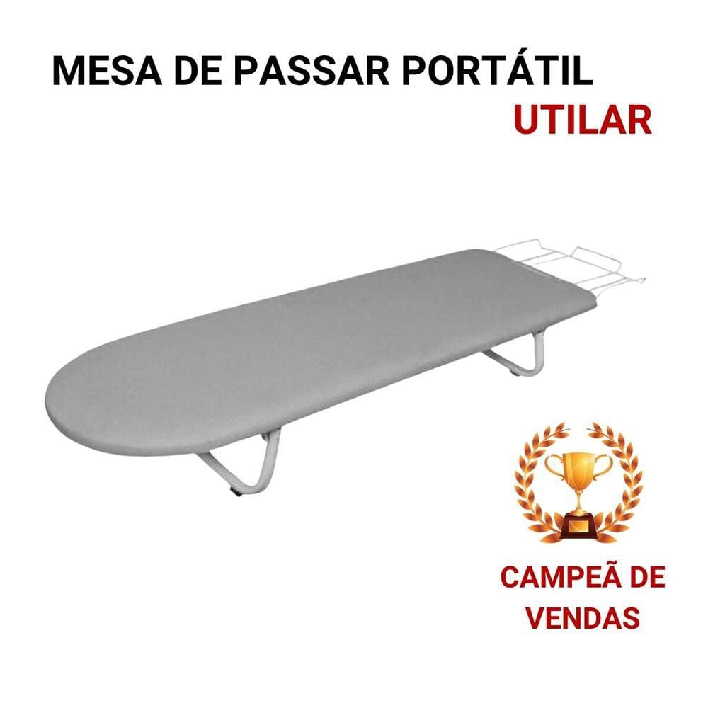 Tábua de passar mesa de passar passadeira de roupa portátil prática e resistente - Utilaço