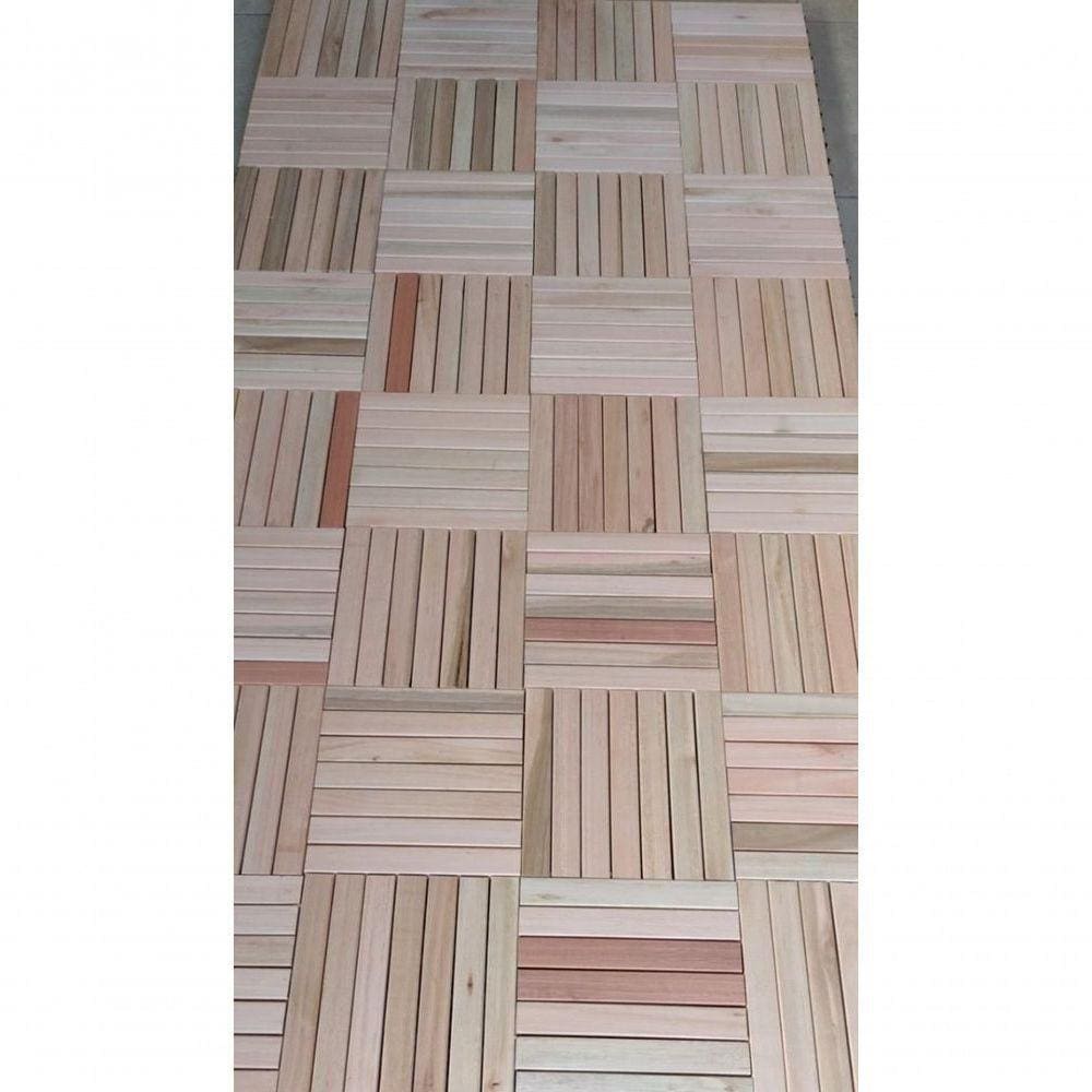 Revestimento Básico 50X50Cm Madeira Pinus Reforçado Para Varanda