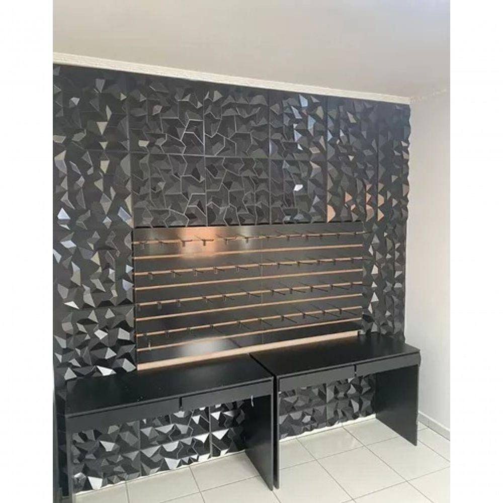 Painel Placas 3D Revestimento Decorativo Parede Kit C/50 Adesivos