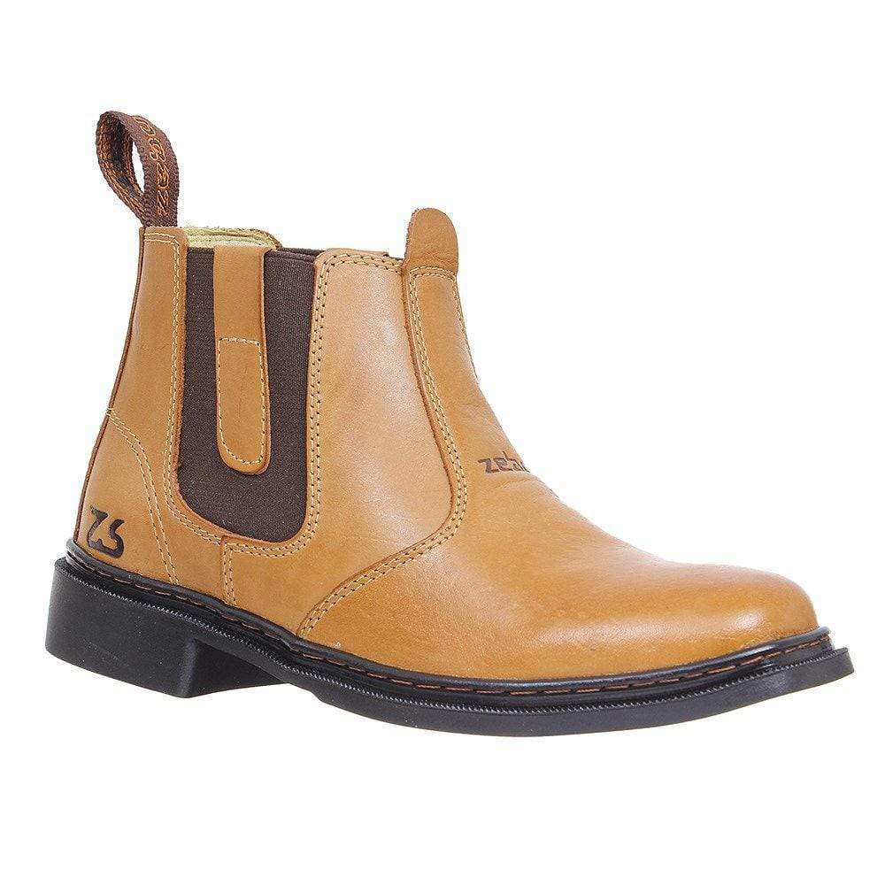 Botina Unissex de Couro Caramelo Zebu 27778