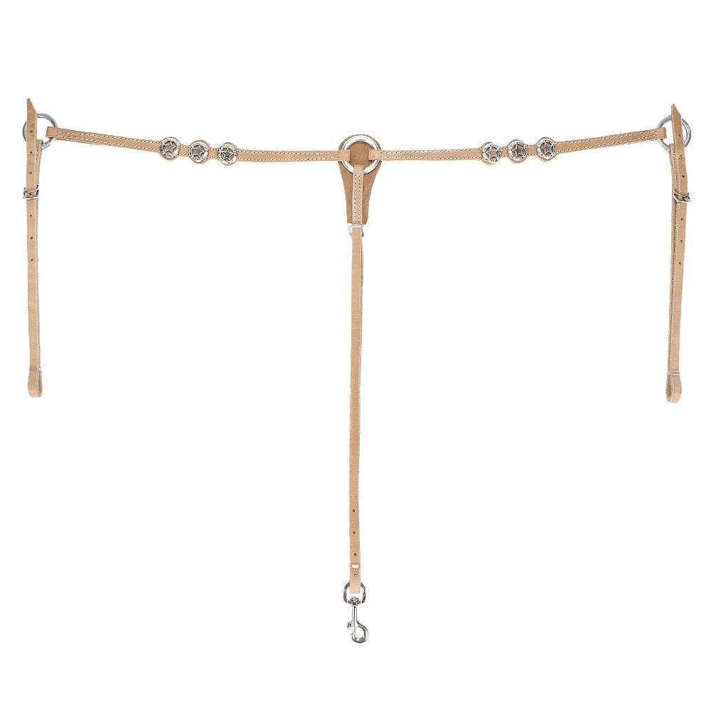 Peiteira para Cavalo em Couro Natural Bronc-Steel 21998