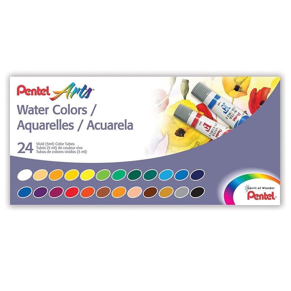 Aquarela Em Bisnaga Pentel - Estojo Com 24 Cores