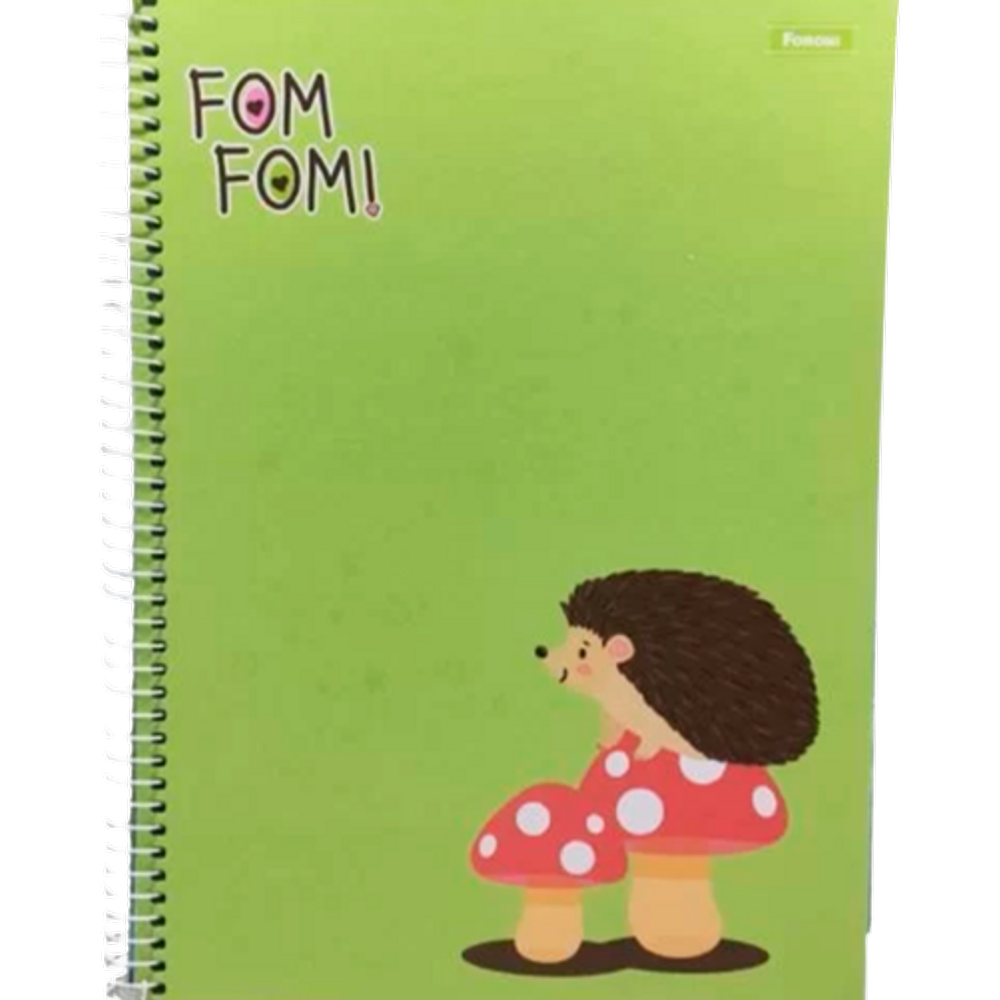 Caderno Universitário 1 Matéria 80 Fls Foroni Fom Fom Verde