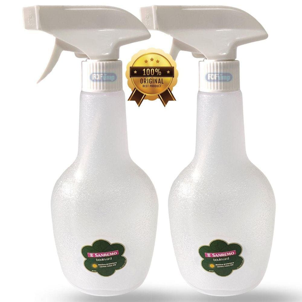 Kit 2 Borrifador Pulverizador Multiuso Plastico Sanremo