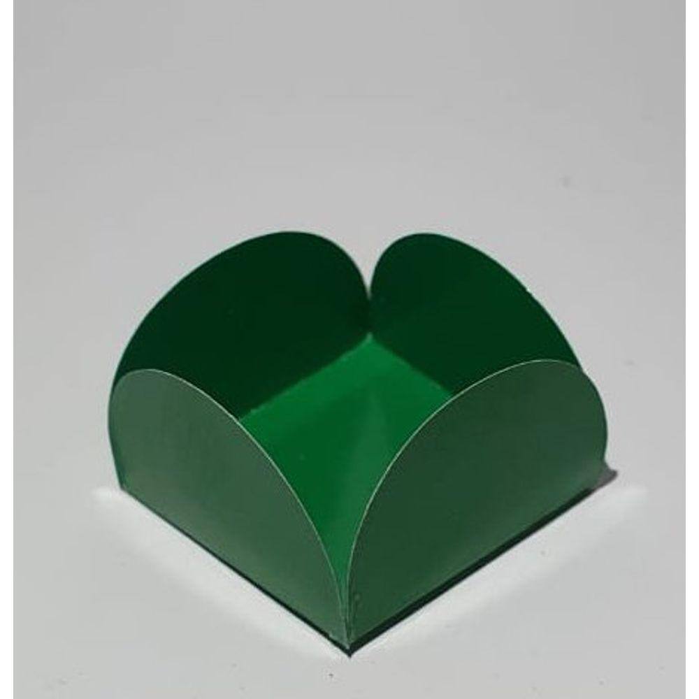 Forminha 4 Pétalas Verde Bandeira com 50 Unidades 3,5x3,5 - Candy