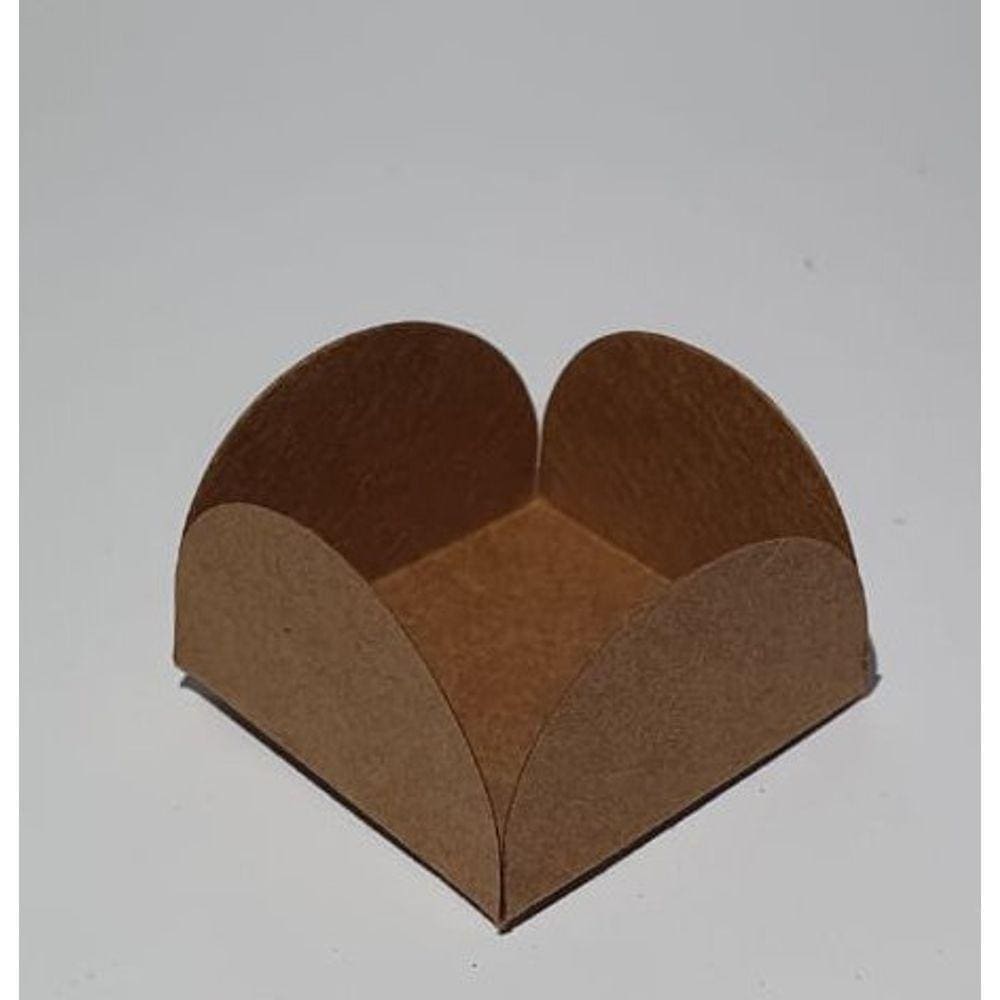Forminha 4 Pétalas Kraft com 50 Unidades 3,5x3,5 - Candy