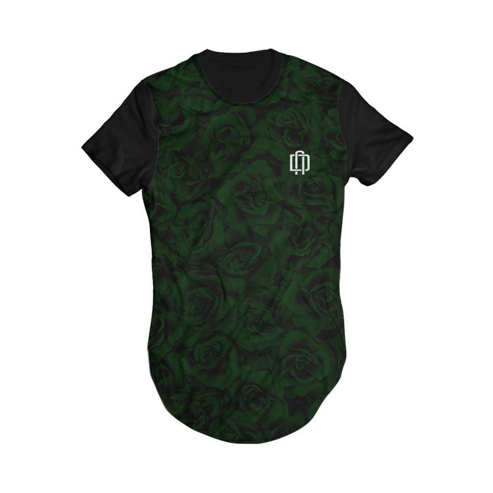 Camiseta Longline Rosa Verde Di Nuevo Masculina