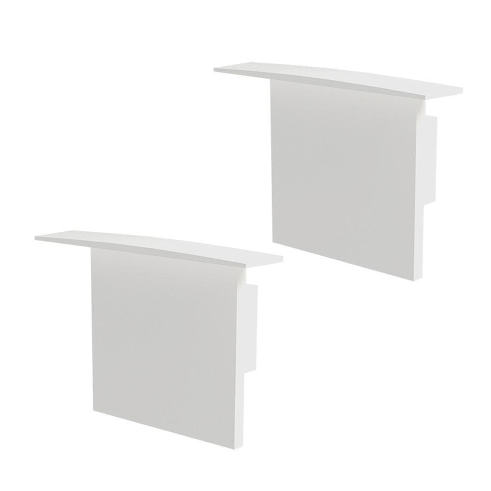 Kit Acessórios Taschibra Para Perfil Embutir 2,8x3,5cm Apex 35 Branco