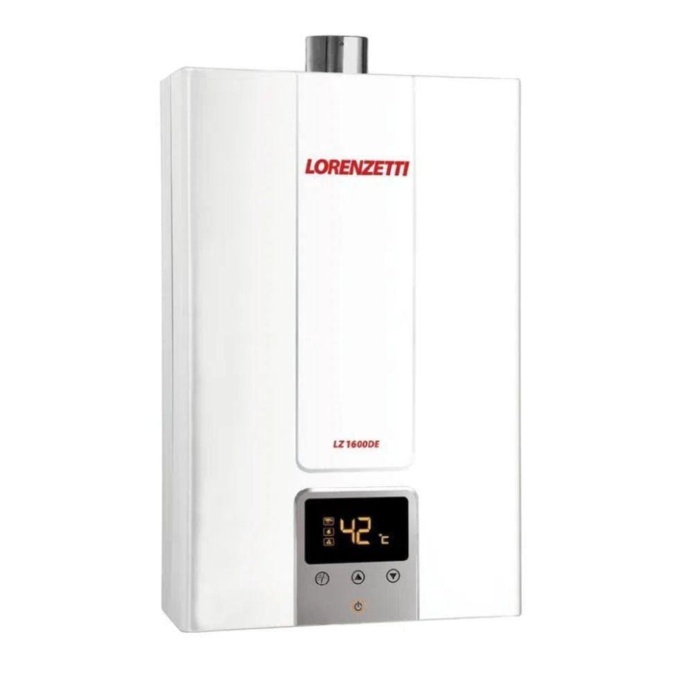 Aquecedor De água A Gás Lz 1600de Digital Glp (gás Liquefeito De Petróleo) Lorenzetti