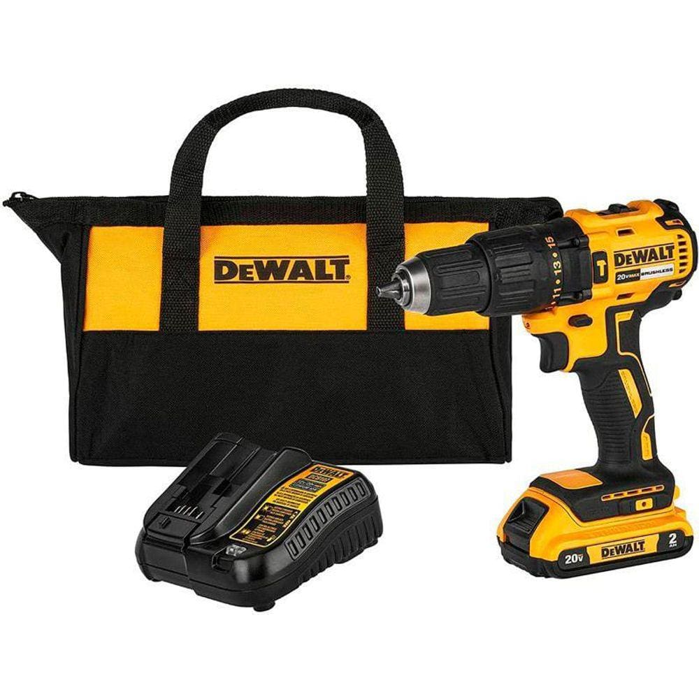 Parafusadeira / Furadeira Impacto 1/2 Brushless 1 Bateria 2A 20V Carregador Bivolt Dewalt Dcd7781D1-Br