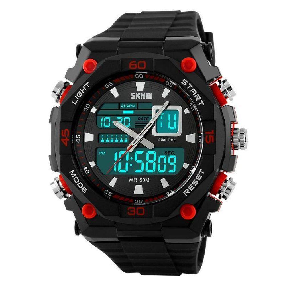 Relógio Masculino Skmei 1092 Esportivo Anadigi Led