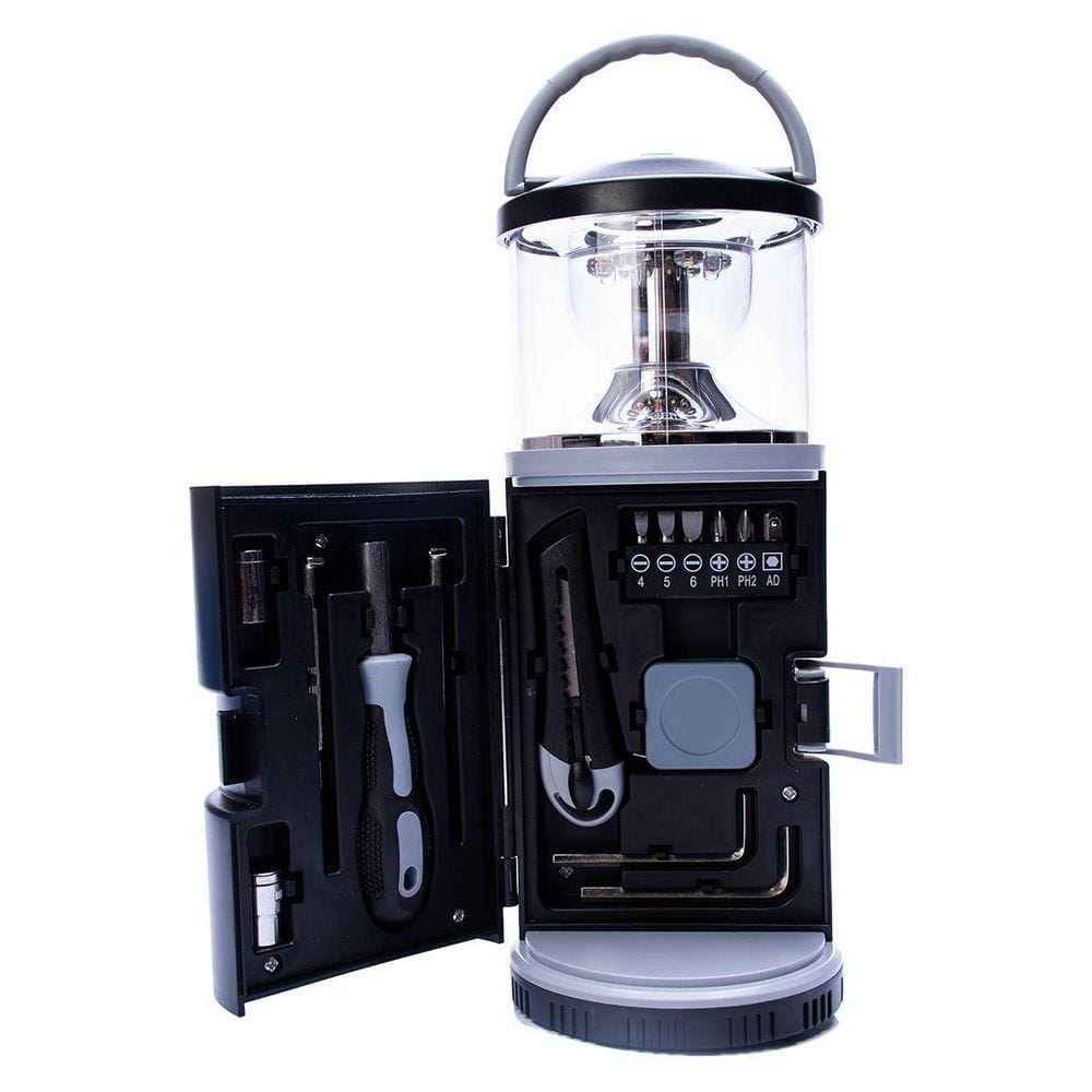 Kit De Ferramentas Portátil Com Lanterna De Emergência