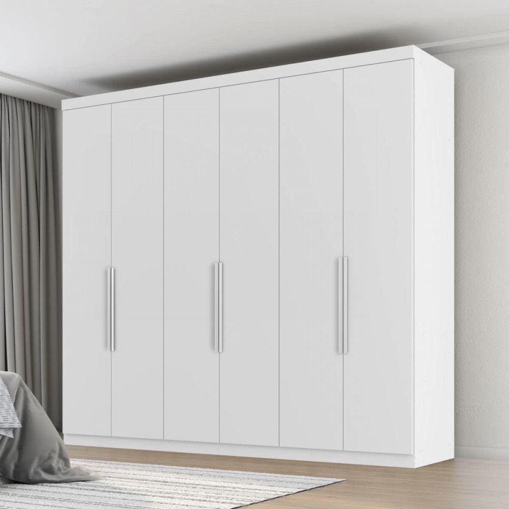 Guarda Roupa Casal Evidence Plus II Branco Absoluto Zanzini