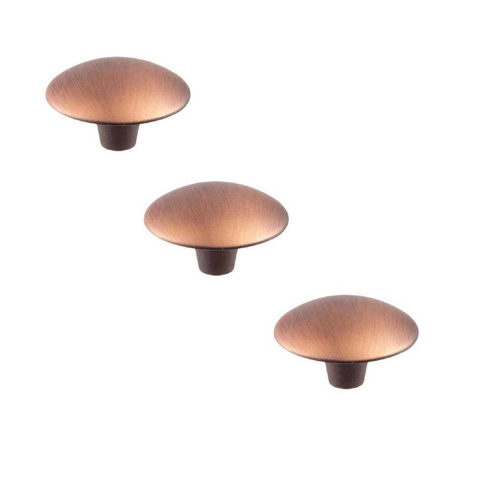 Kit 3 Puxador Orion Zen 33X20Mm Vecchio Cobre Zp1883.648 Pequeno