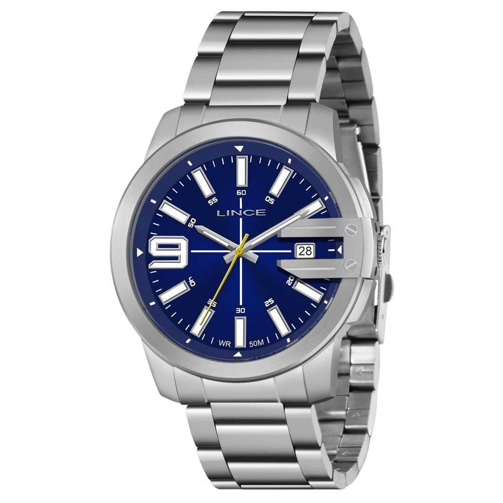 Relógio Lince Masculino Mrm4708L D2Sx Casual Prateado