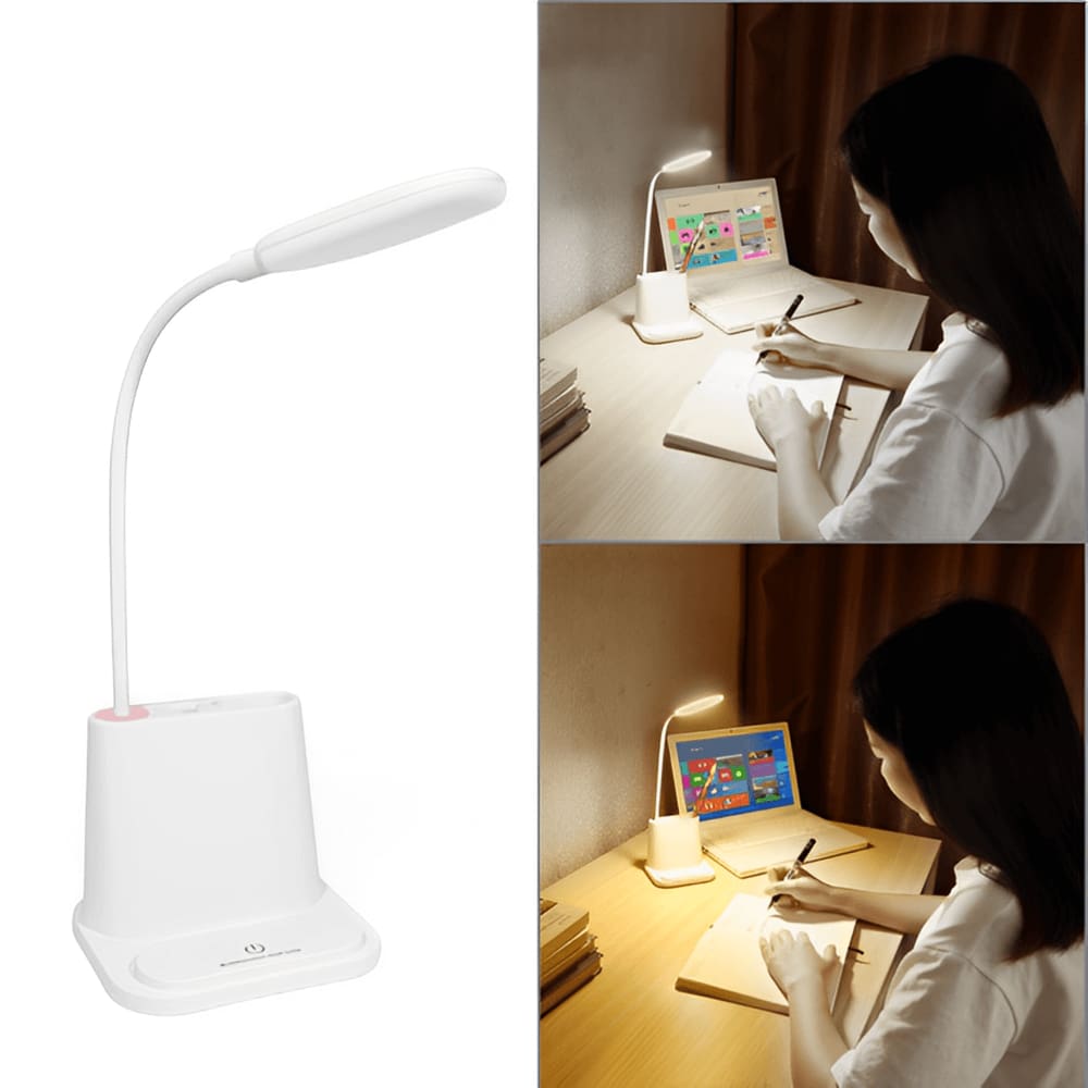 Carregador Luminária com USB Flexível Cor Branca