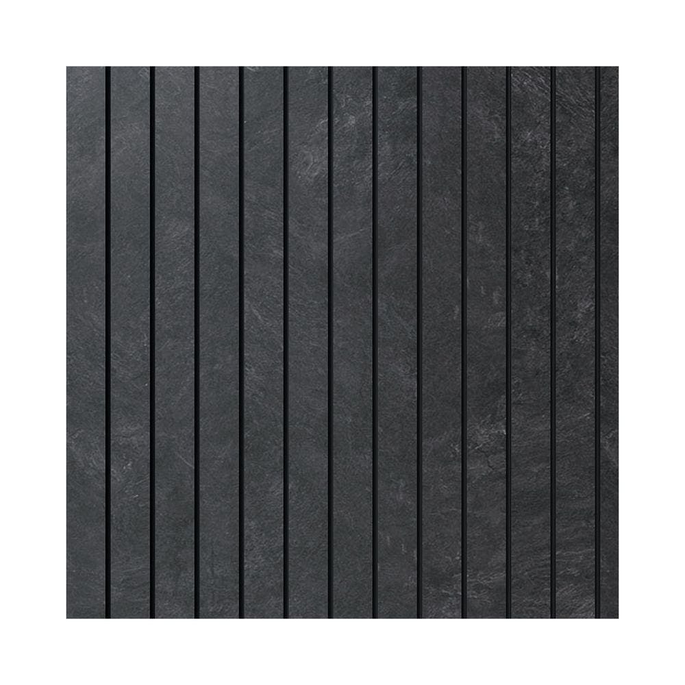 Painel Ripado Eva Laminado Autocolante 10cm Urban Plus Black Metro