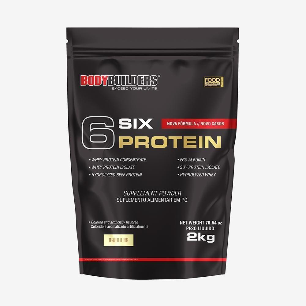 Whey Protein Concentrado Sabor Baunilha - 6 Six Protein 2Kg
