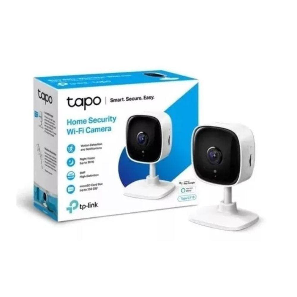 Câmera Segurança Tp-Link Tapo C110 Smart 3Mp Visão Noturna