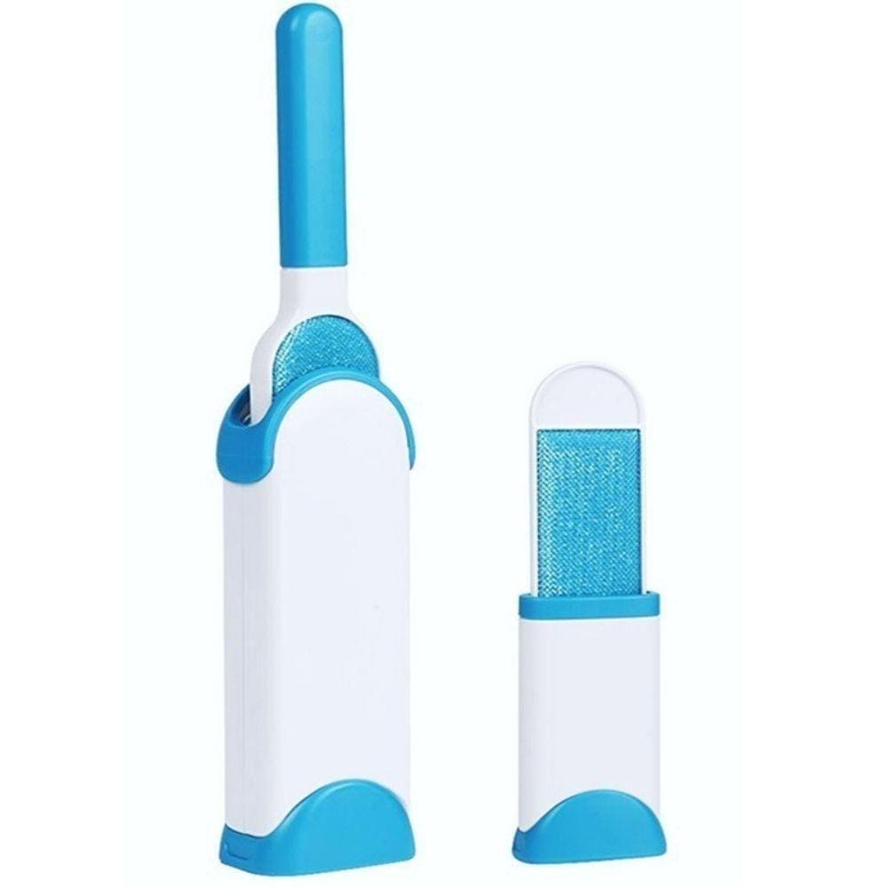 Escova Tira Pelos Pet Fur Removedora Roupa Sofá Azul