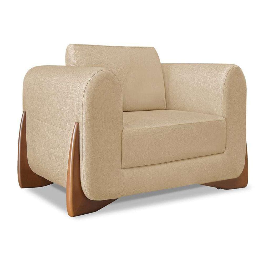 poltrona yves linho dourada