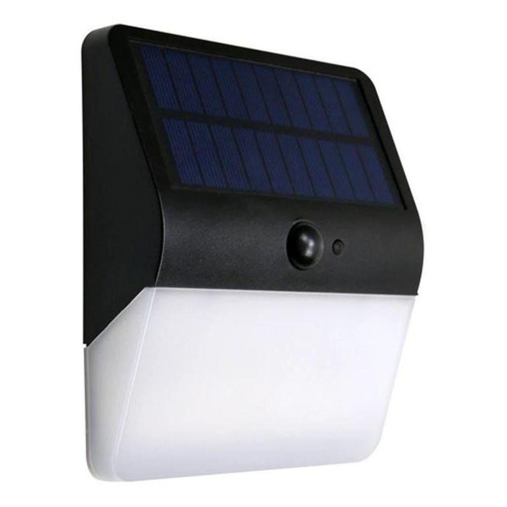 Arandela Externa Solar Com Sensor De Presença Led Top