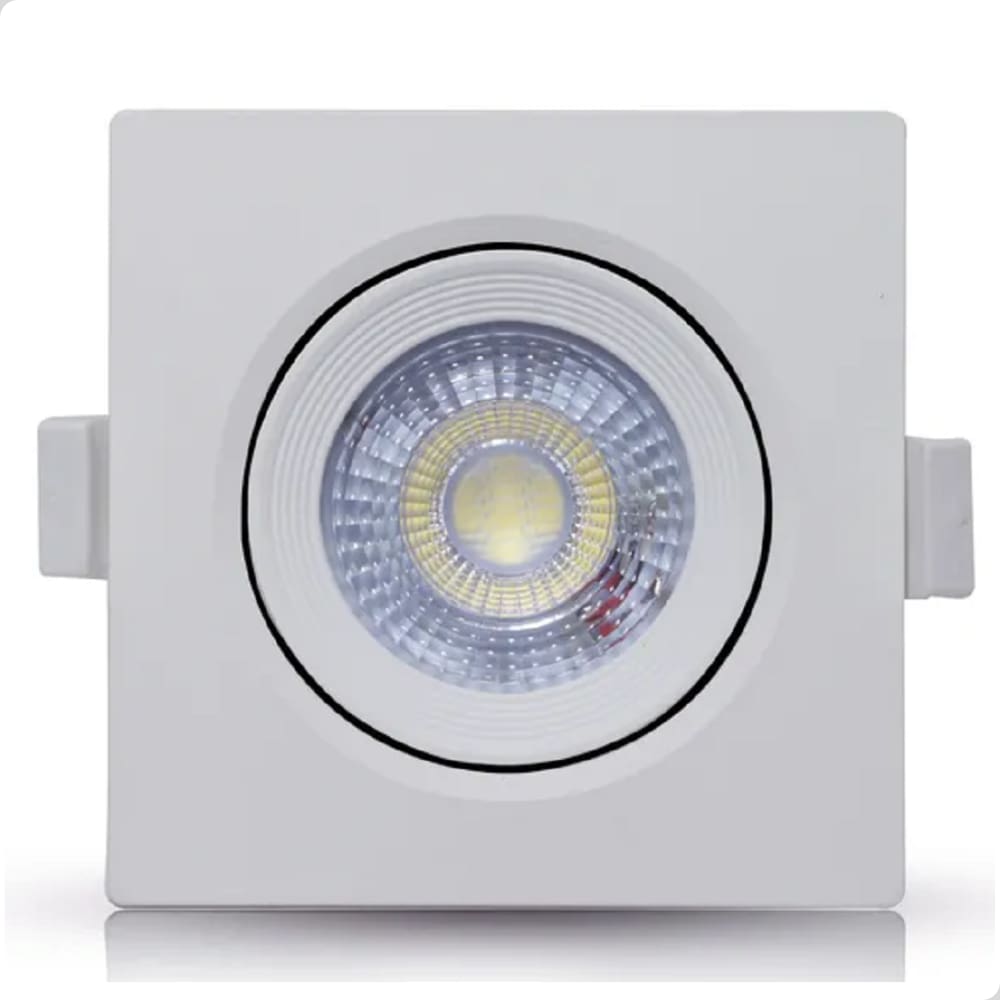 Spot Led Embutir Quadrado 5W 6000k Branco Frio Bivolt