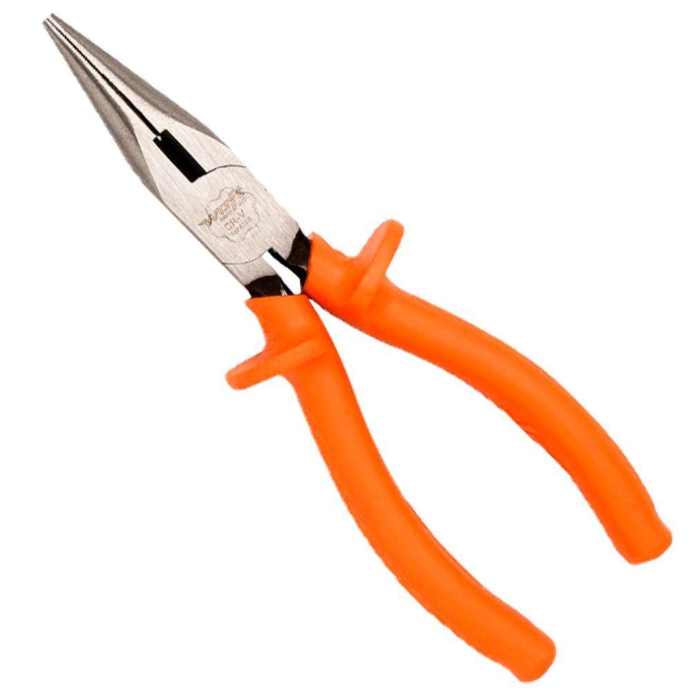 Alicate Bico 1/2 Cana 6 Pol CRV Laranja Isolado 1000v Waft