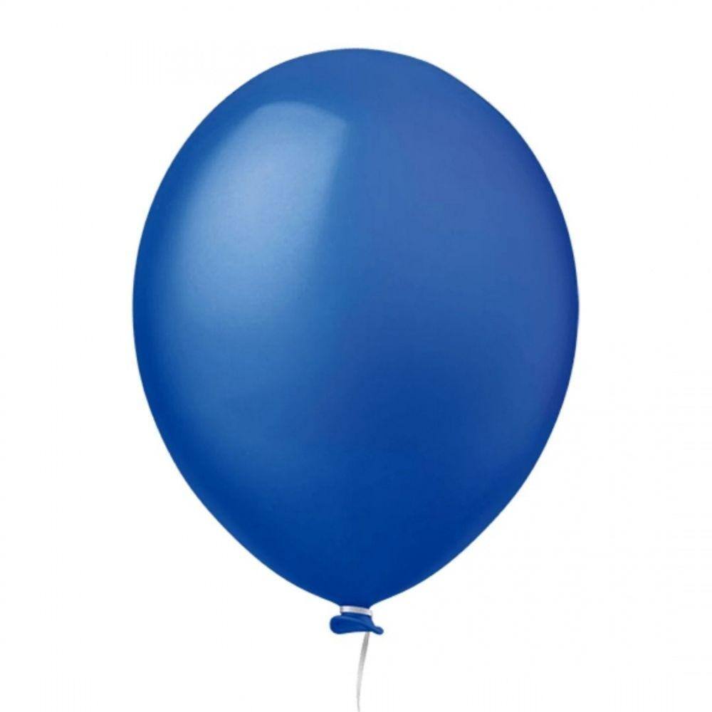 Balão 5 Azul Escuro Happy Day 50un