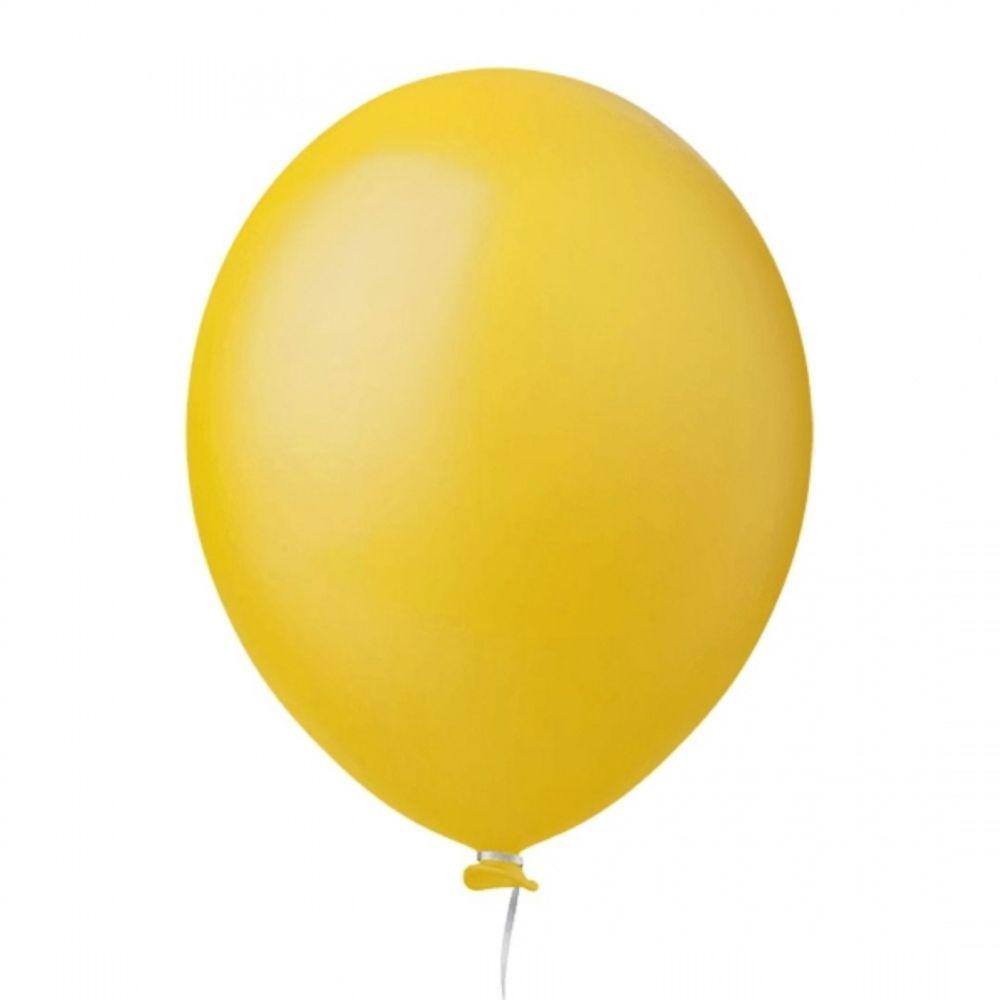 Balão 5 Amarelo Happy Day 50 Un